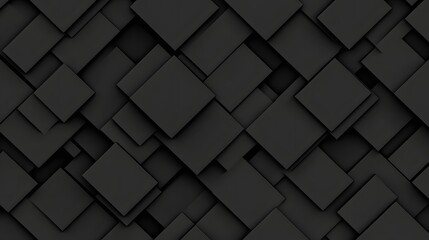 Poster - Abstract Dark Background with Overlapping Geometric Shapes and Tiles