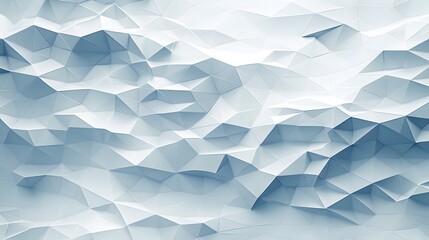 Poster - Abstract Light Blue Geometric Background with 3D Effect and Texture