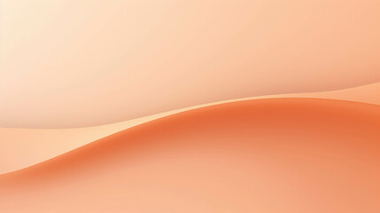 Poster - Soft Warm Pastel Peach Background with Smooth Curves for Design and Creative Projects