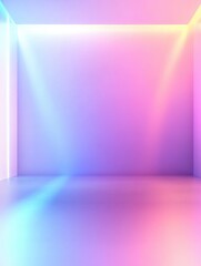 Wall Mural - pink blue abstract background broadcasting studio with gradient light gradient glow background