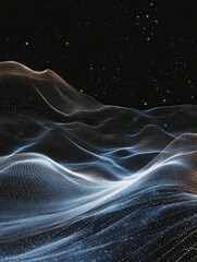 Wall Mural - subtle starry night background with space for text. generative ai