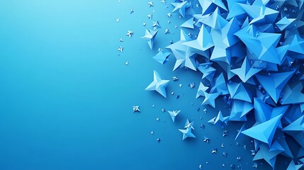 Wall Mural - Blue starburst abstract background