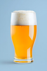 Wall Mural - Beer Glass Cup Mockup isolated on white backdrop