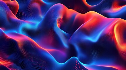 Poster - vector background with abstract tech communication concept.