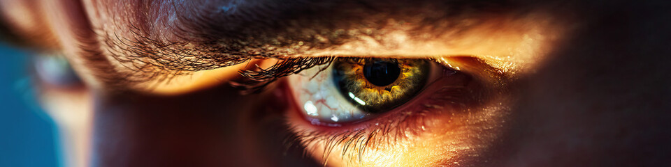 Canvas Print - Close-up Photograph of a Human Eye