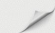© ira11998877 - Realistic curls of the corners of a paper page on a transparent background with shadow, curled corners of a sheet of paper. The white edges of the vector stickers are curved. Corners of paper skroll