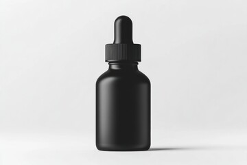 Poster - Sleek dropper bottle mockup showcasing minimalist design on a clean white background