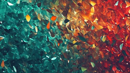 Bright and vibrant abstract pattern with bold teal and red gradients, blurred and glowing, dynamic and energetic