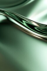 Poster - A sleek metallic green backdrop features subtle embossed shamrock patterns and soft reflections, offering a vibrant space ideal for eye-catching text or design elements