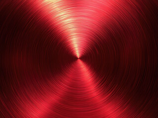 Aufkleber - vibrant red metallic texture with circular brushed pattern creates dynamic and modern background. seamless design is ideal for various applications, adding touch of elegance and sophistication