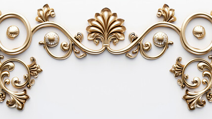 art deco gold wedding border frame
