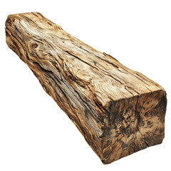 rustic wooden log with intricate grain patterns and textures, perfect for natural decor or woodworking projects. Its unique appearance adds character to any setting