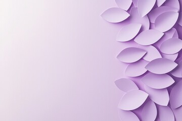 Poster - Elegant Abstract Purple Petals with Soft Lighting and Copy Space Background