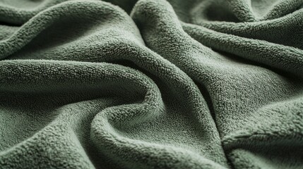 Poster - This beautiful green fabric drapes gracefully, exuding warmth and inviting touch. Its texture enhances the feeling of coziness, perfect for a tranquil space or a stylish aesthetic