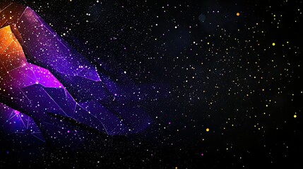Poster - Abstract Cosmic Nebula Geometric Design