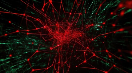 Poster - Cybersecurity protection network with data encryption visuals.