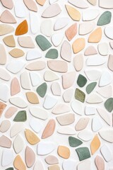Poster - Unique handmade ceramics in an artistic tiled background showcasing creative craftsmanship and design elements