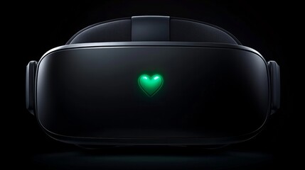 Poster - Virtual Reality Headset Glowing Heart Display