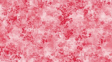 Poster - Watercolor Red Floral Pattern Seamless Design Textile