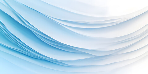 Poster - Background with many overlapping curves and a simple light blue gradient.