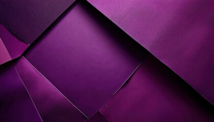 Aufkleber - abstract geometric purple paper composition with layered textures and sharp angles, perfect for modern design background
