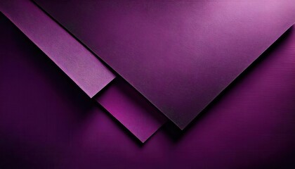 Aufkleber - abstract geometric purple paper composition with layered textures and sharp angles, perfect for modern design background