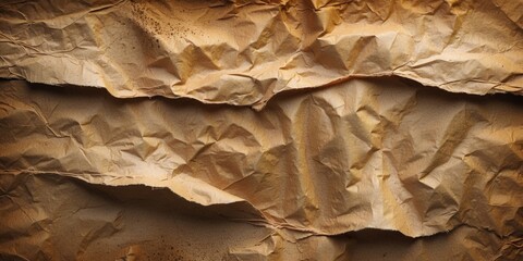 Vintage brown paper with distinct texture and folds