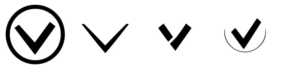 Poster - Collection of unique checkmark designs showcasing various styles and forms