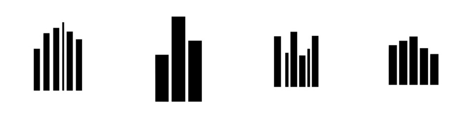 Poster - Visual representation of statistical data with varying bar heights showcasing trends and comparisons in information