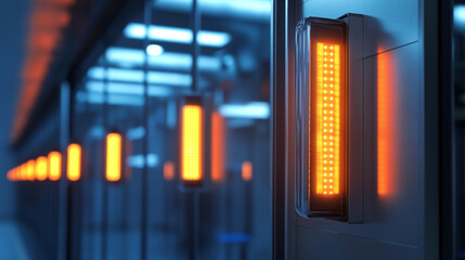 Poster - Industrial lighting in modern factory environment