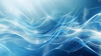 Wall Mural - abstract blue smoke on black background. 3d rendering, 3d illustration.