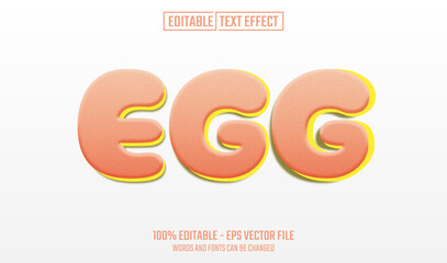 Canvas Print - egg editable text effect