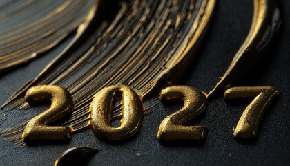 Poster - Golden Year 2027: Creative Texture and Design