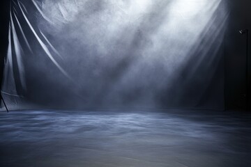 Poster - High quality studio background with soft bokeh effects and dramatic lighting for creative projects