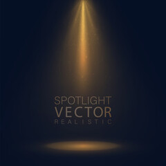 Aufkleber - Background with bright glow of spotlight. Vector 10 EPS