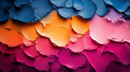 Poster - Colorful abstract texture with vibrant layers of paint creating a dynamic visual effect