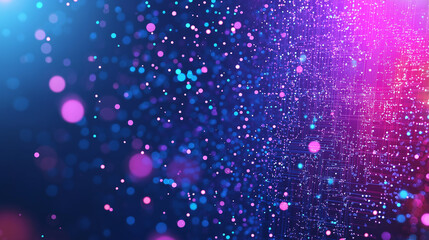 Wall Mural - abstract purple blue glittering particles: shimmering particles in vibrant purple and blue hues crea