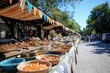 © Nakorn - Celebrating culture a bustling mexican fiesta market stall handmade crafts vibrant textiles traditional pottery family joys