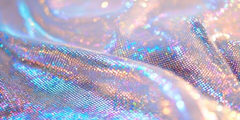 Poster - Piece of fabric with a lot of sparkles on it