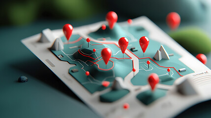 Poster - Navigating the future interactive map exploration in a modern digital environment for enhanced location insights