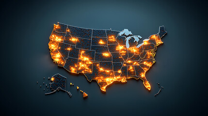 Poster - Analyzing wildfire data across the united states interactive heat map visualization digital content scientific research geographic overview data insights
