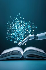 Poster - A conceptual visualization of AI tools transforming education under secure policies.