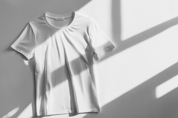 Poster - Professional stock t-shirt mockup with clean white background and realistic lighting for design purposes