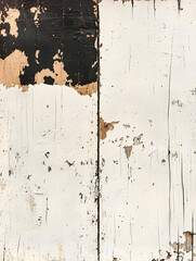 Poster - Distressed Wooden Surfaces with Chipped Paint Texture for Rustic Vintage Aesthetic : Generative AI