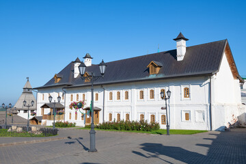 Wall Mural - The ancient building of the Fraternal Corps and Treasury in the Kazan Kremlin on a sunny September day. . Tatarstan, Russia