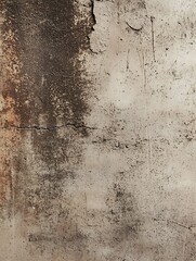Poster - Aged and Weathered Textured Grunge Plaster Wall with Cracked Surface Background : Generative AI
