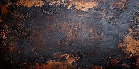 Poster - Abstract Textured Rusty Metal Surface Industrial Background : Generative AI
