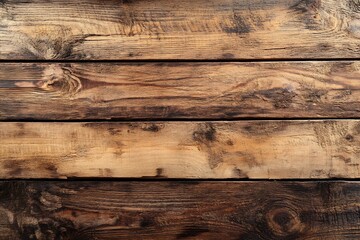 Poster - Rustic Wooden Planks Background Natural Timber Texture with Organic Wood grain : Generative AI
