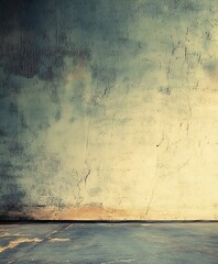 Poster - Aged Grunge Wall Texture with Cracks in Earthy Tones for Background : Generative AI
