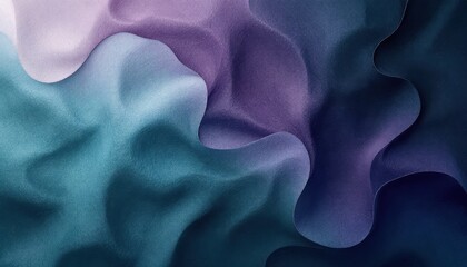 Poster - Abstract wavy texture in gradient shades of blue and purple